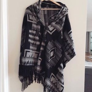 ASOS aztec poncho